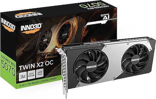 Inno3D RTX 5070 Twin X2 OC N50702-12D7X-195064N 192 Bit GDDR7 12