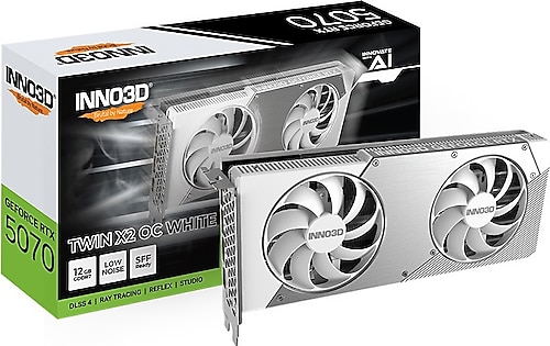 Inno3D RTX 5070 Twin X2 OC White N50702-12D7X-195064W 192 Bit