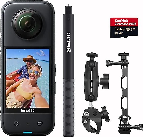 Insta360 X3 Aksiyon Kamerası - Motosiklet Kiti Fiyatları