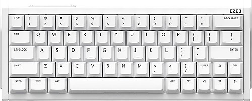 Iqunix EZ63 Beyaz %60 TKL Magnetic Jade Pro Switch Kablolu Mekanik