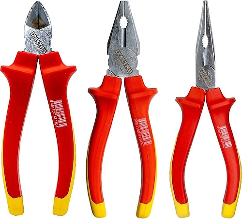 İzeltaş 3020006003 1000 V 3 Parça Elektrikçi Pense Seti Fiyatları