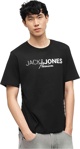 Jack&Jones Neo 12298018 Kısa Kollu Bisiklet Yaka Erkek Tişört