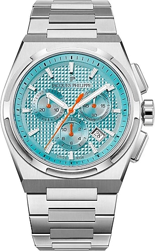 Jacques Philippe Aurora Chrono JPQGC4113X6LBXS Gümüş-Turkuaz Çelik