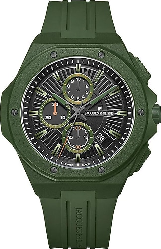 Jacques Philippe Militia JPQGC51X41X Yeşil Erkek Kol Saati