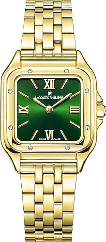 Jacques Philippe Nova JPQLS7623X4 Altın-Yeşil Kadın Kol Saati