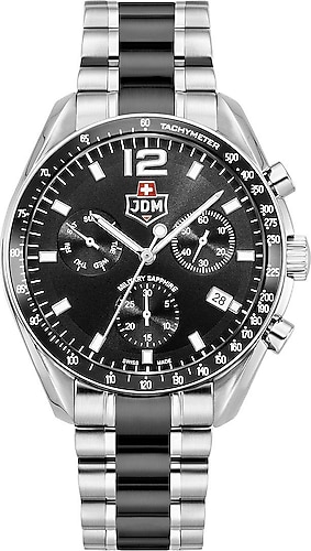JDM Military Swiss Precision JDM-WG021-05 Siyah Erkek Kol Saati