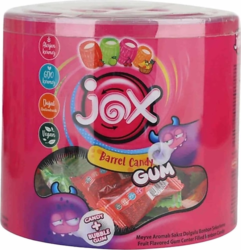 Jox Meyve Aromalı Sakız Dolgulu Bonbon Şeker 5 gr 200'lü Fiyatları