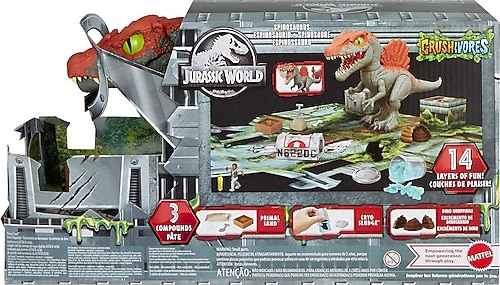 Jurassic World Crushivores Serisi Kafes Oyun Seti ve Bileşenler