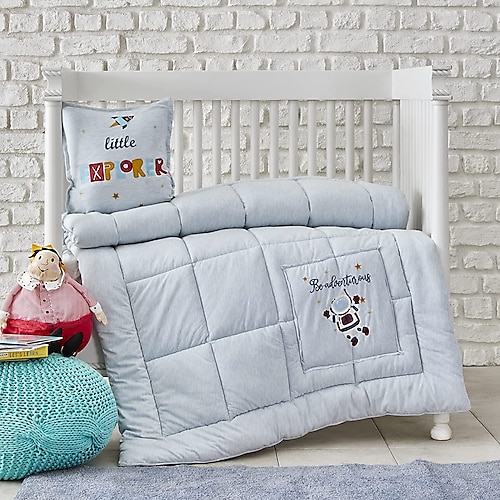 Karaca Home Space Açık Mavi Bebek Cotton Comfort Uyku Seti