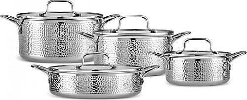 Karaca 3 Ply Powersteel Enzo 8 Parça İndüksiyon Tabanlı Çelik