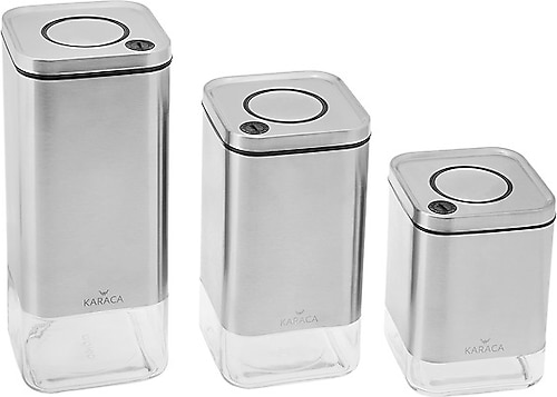 Karaca Avangart 3'lü Saklama Kabı Seti Inox Fiyatları, Özellikleri