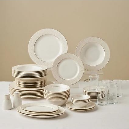 Karaca Elegance Bone Alessa 60 Parça 8 Kişilik Kahvaltı ve Yemek