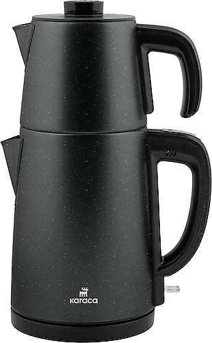 Karaca Gastro Dem 2in1 1650 W Shiny Black Çelik Çay Makinesi