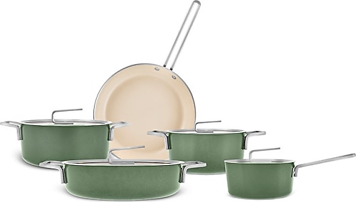 Karaca X Refika Swiss Crystal Emerald Green 9 Parça Tencere Seti