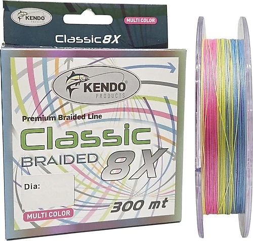Kendo Classic 8X 300 m 0.20 mm 12 kg Multicolor İp Misina