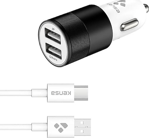Kensa KA-52 12 W Type-C kablolu Hızlı Araç Şarj Aleti Fiyatları