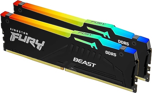 Kingston Fury Beast RGB 32 GB (2x16) 6000 MHz DDR5 CL36 KF560C36BBEAK2/32 Ram