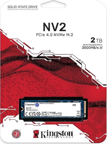 Kingston NV2 SNV2S/2000G PCI-Express 4.0 2 TB M.2 SSD