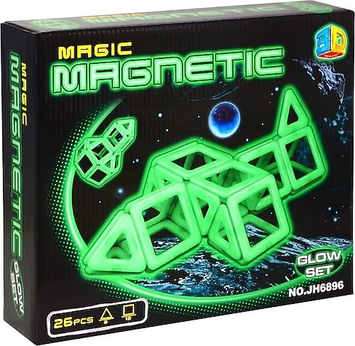Magic Magnetic Sihirli Parlayan Manyetik Set 26 Parça JH6896