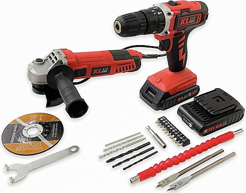 KL Eco KETM1875 KE18DMC-15DB Çift Akülü 1.5 Ah Darbeli Matkap +