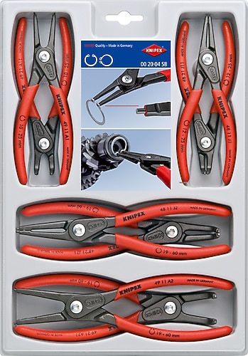 Knipex 00 20 04 SB 8 Parçalı Segman Pense Seti Fiyatları