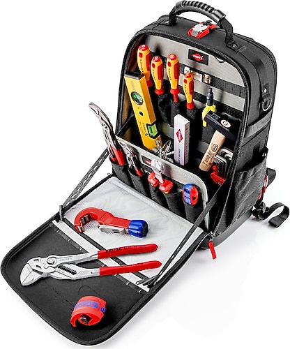 Knipex Modüler X18 Sıhhi 002150 S 17 Parça Bez Sırt Takım Çantası