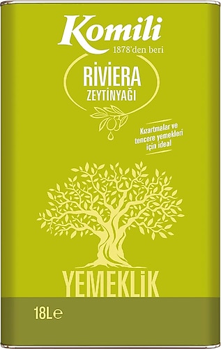 Komili Yemeklik Riviera Zeytinyağı 18 lt Teneke Fiyatları