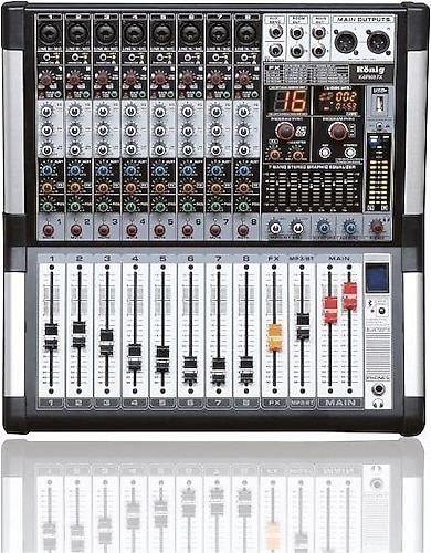 König KJ-8-400 2x400 W 8 Kanal Power Mikser Fiyatları, Özellikleri