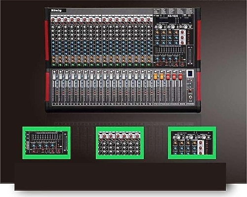 König KZ-1600 2x1600 W 10 Kanal Power Mikser Fiyatları