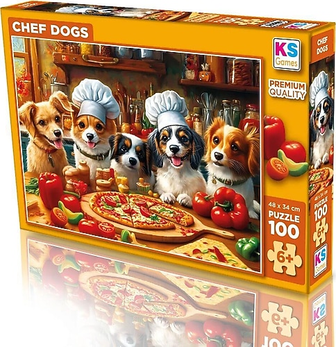 KS Games Aşçı Köpekler 100 Parça Puzzle 31501 Fiyatları