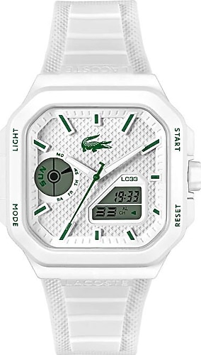 Lacoste LC33 Square LAC2011506 Beyaz Erkek Kol Saati Fiyatları