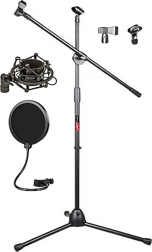 Lastvoice MS06PAK Mikrofon Standı Shock Mount Pop Filter Set