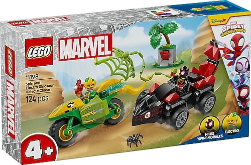 Lego 11198 Marvel Spidey Spin ve Electro Dinozor Aracı Takibi