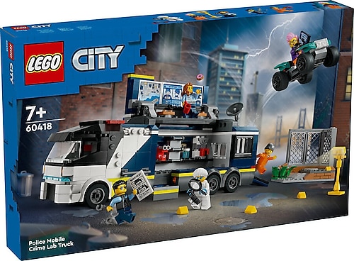 Lego 60418 City Polis Mobil Suç Laboratuvarı Kamyonu