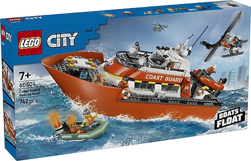 Lego 60504 City Sahil Güvenlik Kurtarma Botu ve Helikopteri