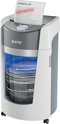 Leitz IQ Optimax Office P5 35 lt Mikro Kesim Evrak İmha Makinesi