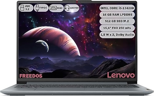 Lenovo IdeaPad Slim 3 15IRH8 83EM00KYTR i5-13420H 16 GB 512 GB SSD