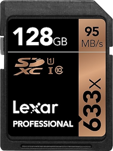 Lexar 128 GB 633x SDXC UHS-I Profesyonel Hafıza Kartı
