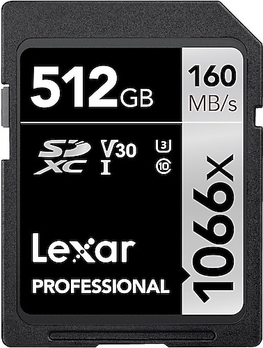 Lexar Professional Silver Series 1066x Class 10 UHS-I U3 V30 512
