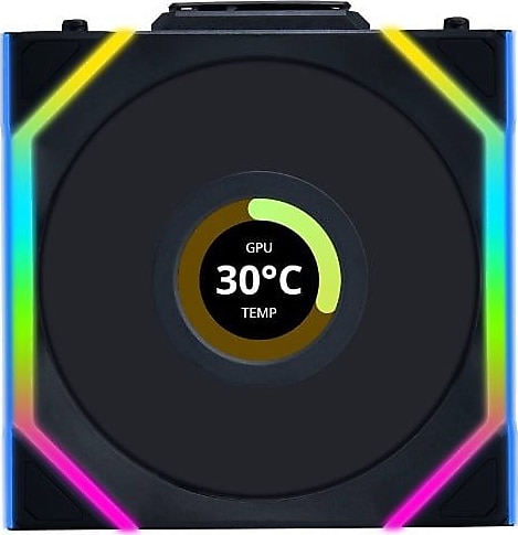 Lian Li UNI FAN SL Wireless LCD 120 G99.12SLLCD1W1B.00 Siyah 12 cm