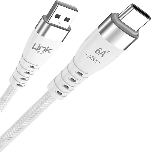 LinkTech K654 Premium 1 m USB to Type-C Hızlı Şarj Kablosu