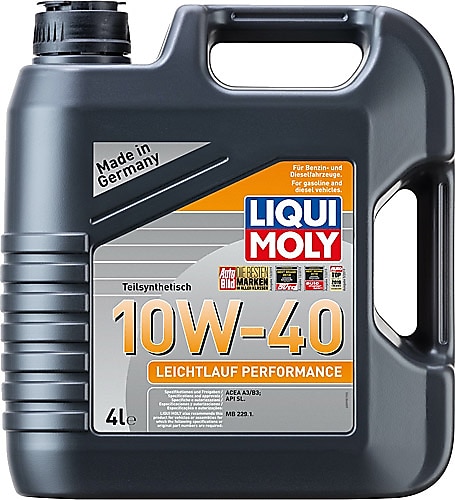 Liqui Moly Leichtlauf Performance 10W-40 4 lt Motor Yağı