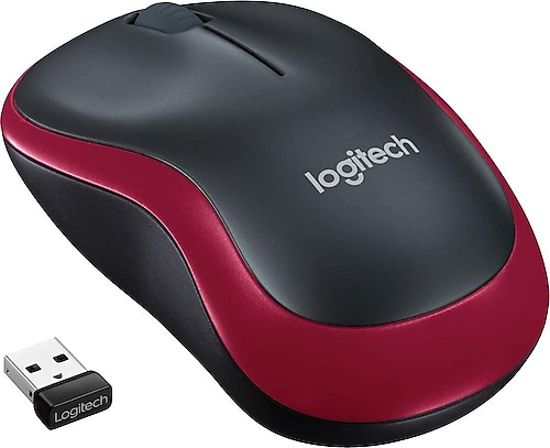 Logitech M185 Kırmızı 910-002237 Wireless Optik Mouse