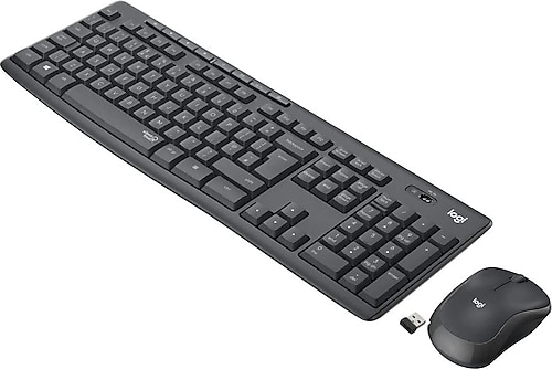 Logitech MK295 Silent Siyah Kablosuz Klavye Mouse Seti