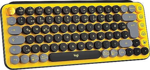 Logitech POP Keys Sarı Siyah Kablosuz Mekanik Klavye