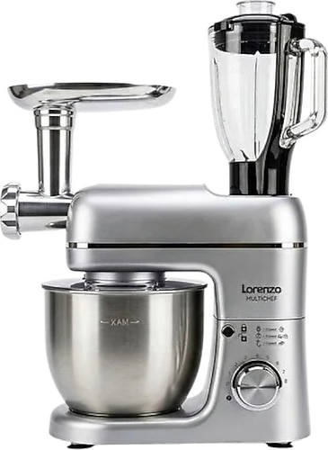 Lorenzo Multichef 3in1 1500 W 6 lt Hamur Yoğurma Makinesi