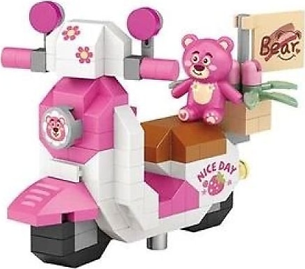 Loz Micro Block Pembe Scooter LZ8613 130 Parça Blok Oyuncak