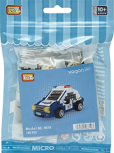 Loz Micro Block Polis Arabası LZ8619 140 Parça Blok Oyuncak