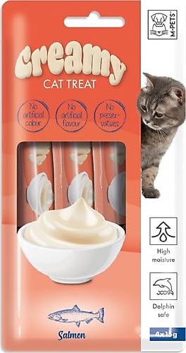 M-Pets Creamy Somonlu 4x15 gr Krema Kedi Ödül Maması Fiyatları