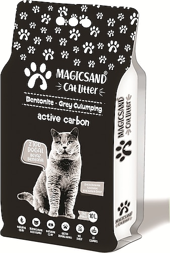 Magicsand Cat Litter Active Carbon İnce Taneli 10 lt Kedi Kumu
